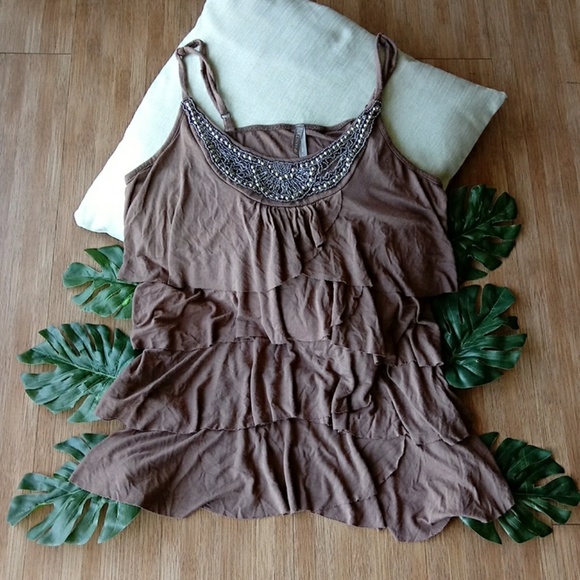 Vanity Brown Top Size Large - Picture 5 of 8